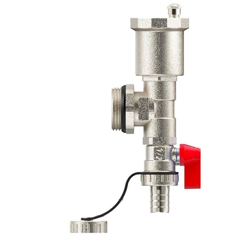 Automatisches Heizungslüftungsventil Aus Vernickeltem Messing Mit Absperrventil Für Fußbodenheizungsverteiler