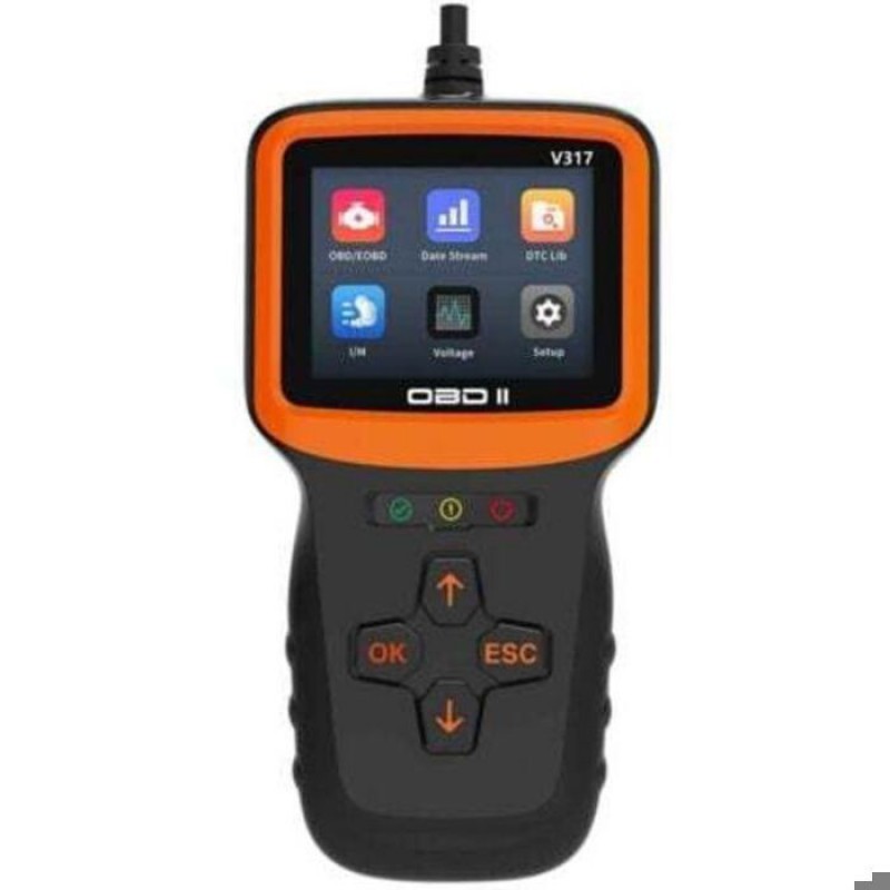 Obd2-kfz-diagnosegerät – Mhy® – Kompatibel Mit Fahrzeugen Ab Baujahr 2000 – Unterstützt 9 Obd2-protokolle – Farbdisplay