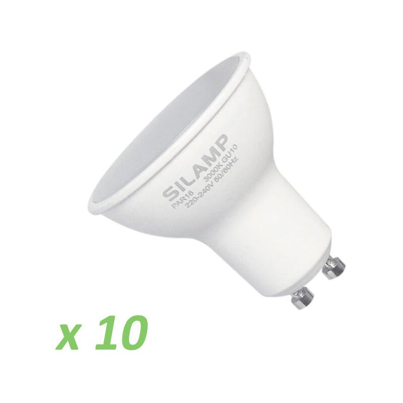Gu10 8w 220v Led-lampe – 10er-pack / Warmweiß