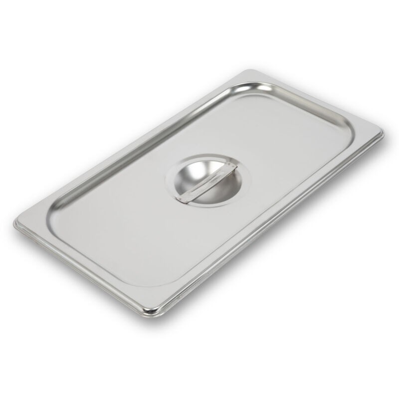 Gastronorm Gn 1/3 Edelstahldeckel (100 Mm Tief, Hygienisch, Kratzfest, Temperaturbeständig Von -40° Bis +300°c, Für Bain-marie Und Vielseitige Verwendung In Der Gastronomie)
