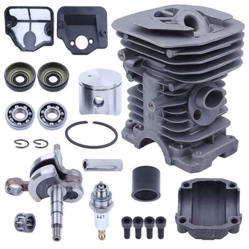 Zylinder-, Kolben- Und Kurbelwellensatz – Husqvarna 136/137/141/142 – 40-mm-zylinder – Inklusive Motorgehäuse – Oem-ersatzteil