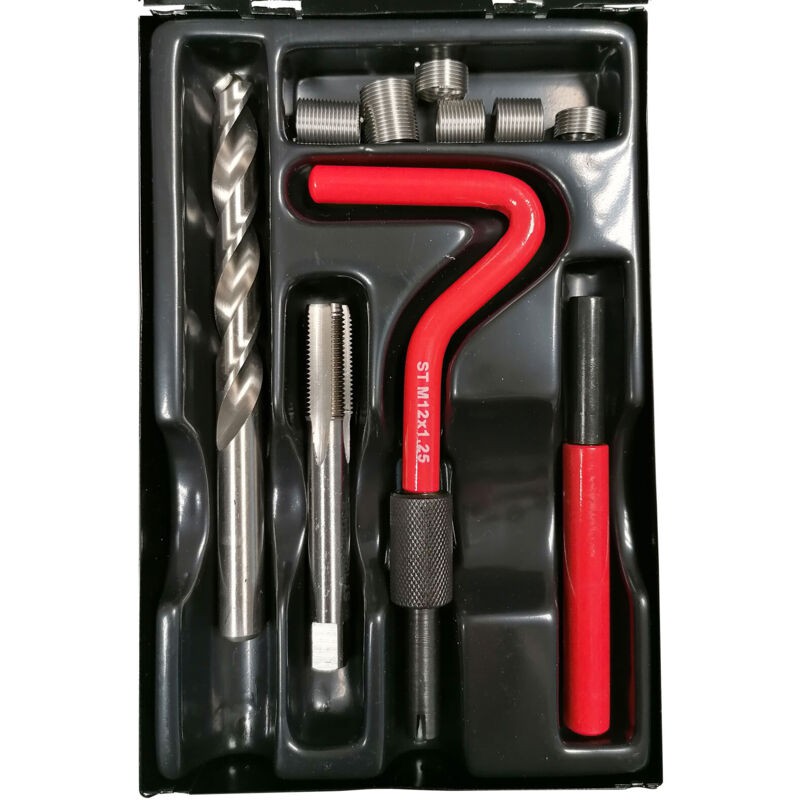 Gewindeeinsatz-set M 12 X 125 Helicoil-typ - Gewindeeinsatz-set M 12 X 125 Helicoil-typ