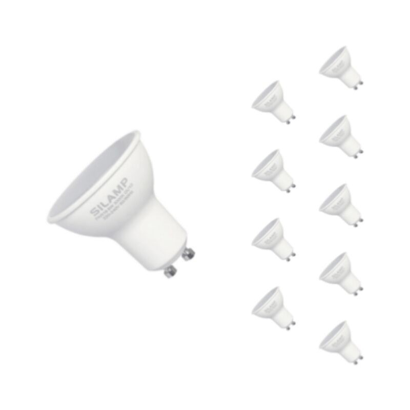 Led-lampe Gu10 6w 220v Smd2835 Par16 10led 100° (10er-pack) - Kaltweiß 6000k - 8000k -