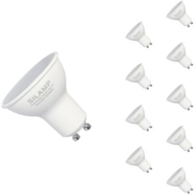 Led-lampe Gu10 6w 220v Smd2835 Par16 10led 100° (10er-pack) - Neutralweiß 4000k - 5500k -