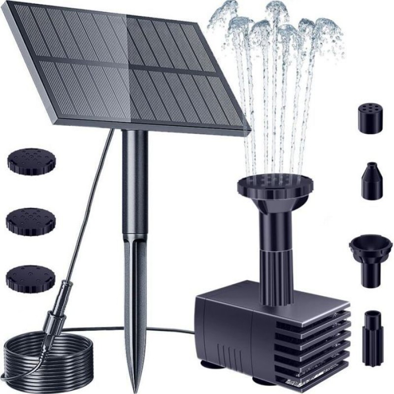 Solar-außenwasserpumpe Für Teich, Vogeltränke, Solar-erdspieß-set