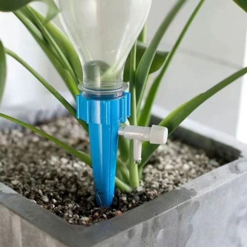 Tropfbewässerungs-pflanzgefäß Für Faule Auf Geschäftsreisen, Bewässerungs-trinkflasche - Blau[d73020]