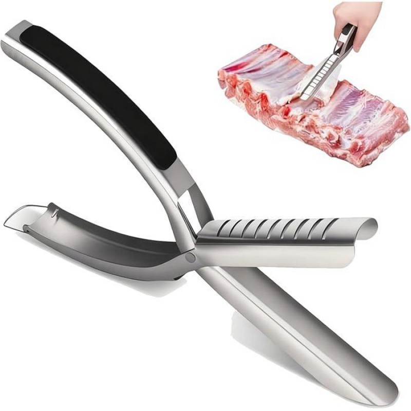 Kindlume Rippenentferner, Grillzubehör Aus Edelstahl Für Einfaches Rippenentfernen