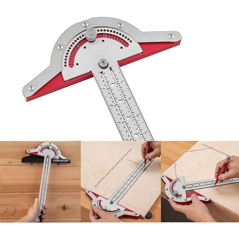 15-zoll-zimmermannslineal, Edelstahl-winkelmesser, Zimmermanns-winkelmesser, Zweiarm-winkelmesser, Holzbearbeitungs-winkelmesser Für Ingenieure