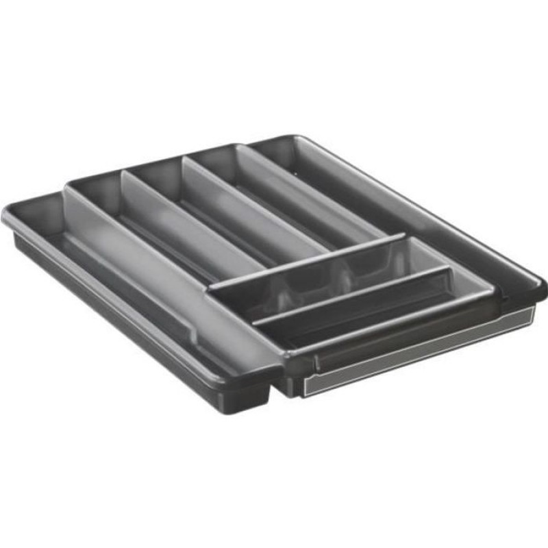 Sudis Ausziehbarer Besteckkasten Mit 7 Fächern 7525003 39,7 X 34,1 X 5,1 Cm Anthrazit