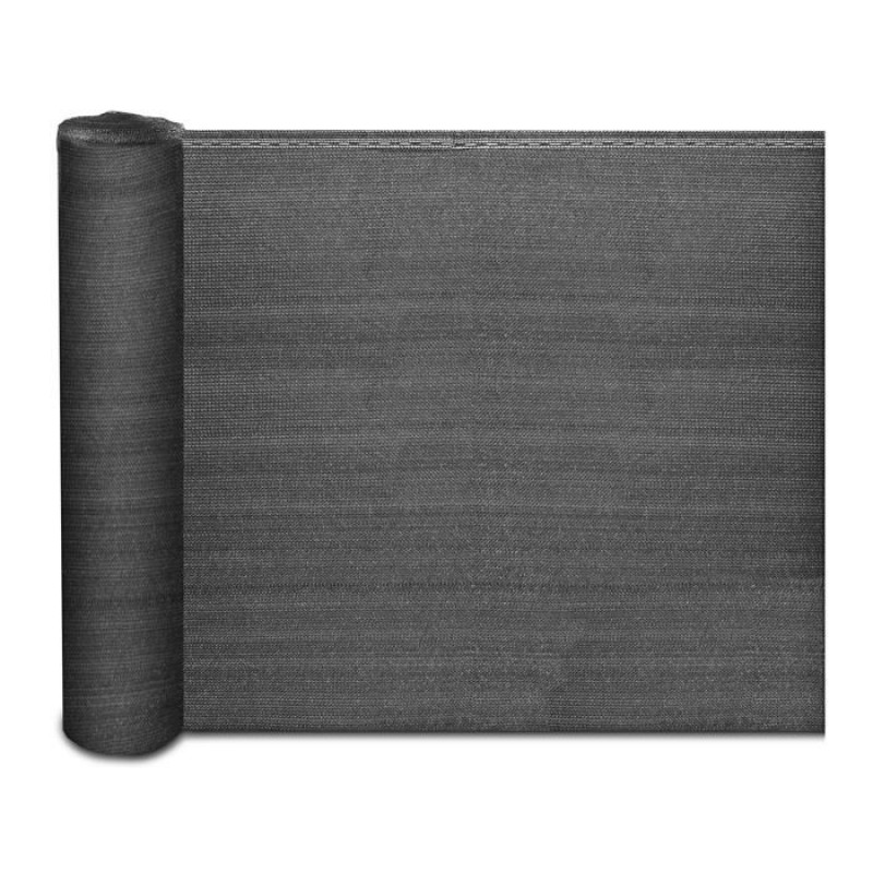 Marius Sichtschutzwand, Inklusive Befestigungsseil, 150 G/m² Hdpe-sonnenschutzgewebe, Anthrazit, 120 Cm X 10 M