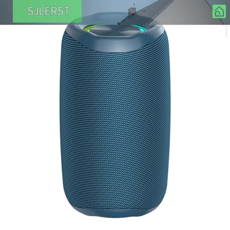 Sjlerst Breitbandlautsprecher, 8 W, Tragbarer Breitbandlautsprecher Mit Rgb-beleuchtung, Kabellos, Tragbarer Computerlautsprecher, Blau