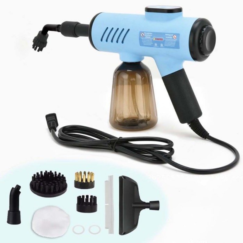 Tragbarer Handdampfreiniger (1200 W) Zur Bekämpfung Von Bettwanzen, 600-ml-wassertank, Für Zuhause/auto, 100–120 °c, Blau