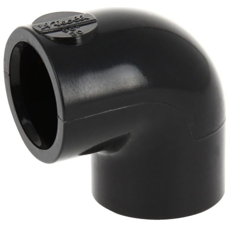 Pvc-druckbogen - Innengewinde/innengewinde - 90 Grad - 50 Mm Durchmesser - Nicoll C50f - Großer Radius