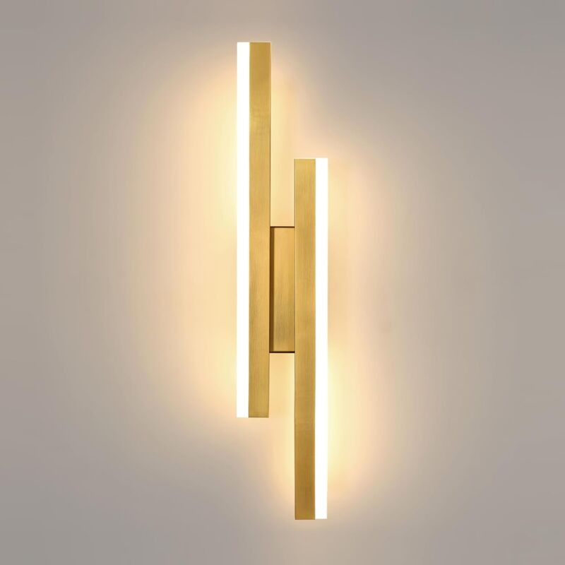 Moderne Led-wandleuchte, 16 W, Gold, 3 Farbtemperaturen, Elegante Led-wandleuchte Für Den Innenbereich, 3000 K/4000 K/6500 K Led-wandlampe Für Schlafzimmer, Wohnzimmer, Esszimmer, Flur, Treppenhaus [
