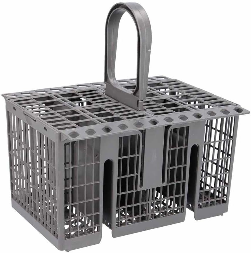 Besteckkorb – 1 Stück – Grauer Kunststoff – Kompatibel Mit Geschirrspülern Von Whirlpool Und Indesit – 205 X 160 X 220 Mm