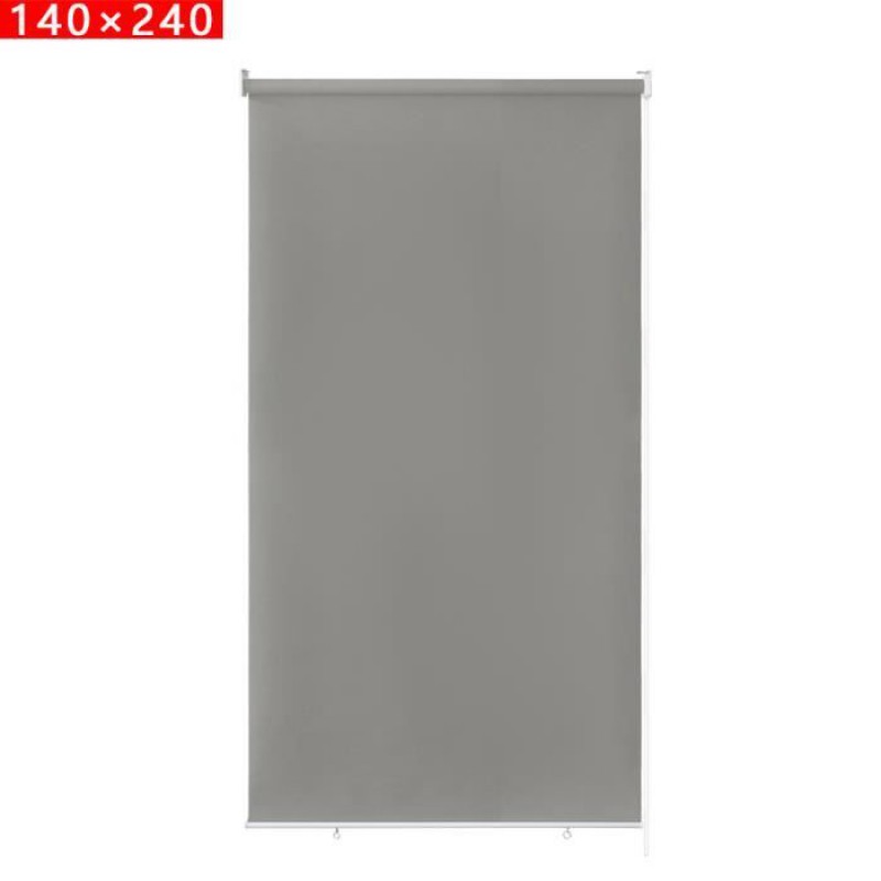 Graues Sonnenschutzrollo Für Den Außenbereich, Geeignet Für Balkone, 140 X 240 Cm