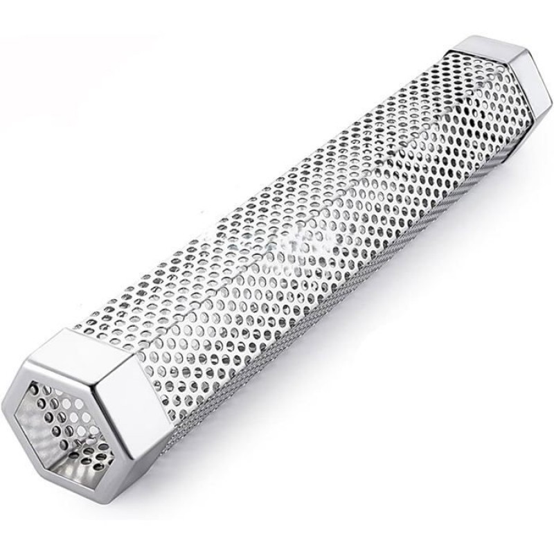 Rauchrohr Aus Edelstahl – Edelstahl – 31 Cm – Silber – Optimale Belüftung – Leicht Zu Reinigen