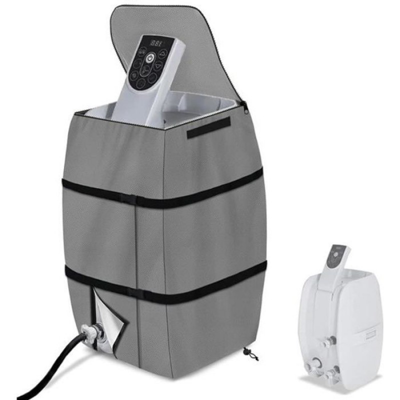Wasserdichte Abdeckung Für Whirlpool-heizpumpe 43×38×54 Cm – 600d Polyester, Grau