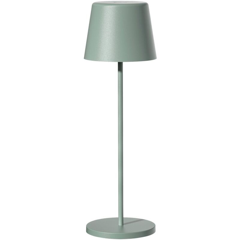 Kelly Kabellose Led-tischleuchte, Grünes Metall, H38cm - Kelly Kabellose Led-tischleuchte, Grünes Metall, H38cm