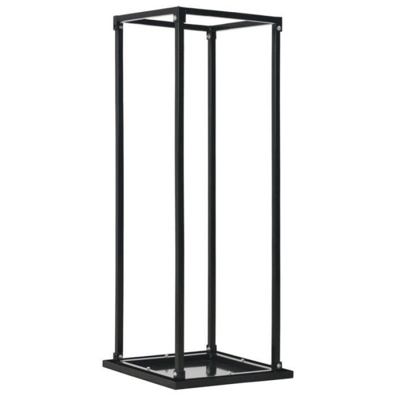 Brennholzregal „sale 2026“ Schwarz – Brennholzregal Mit Sockel, Schwarz, 37 X 37 X 113 Cm, Stahl, Pro241802282