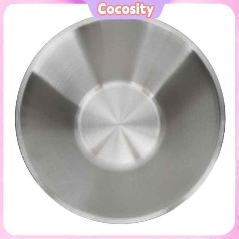 Cocosity Salatschüssel Aus Edelstahl, Multifunktionale Salatschüssel Aus Edelstahl, Doppel-tischsalatschüssel, 18 Cm
