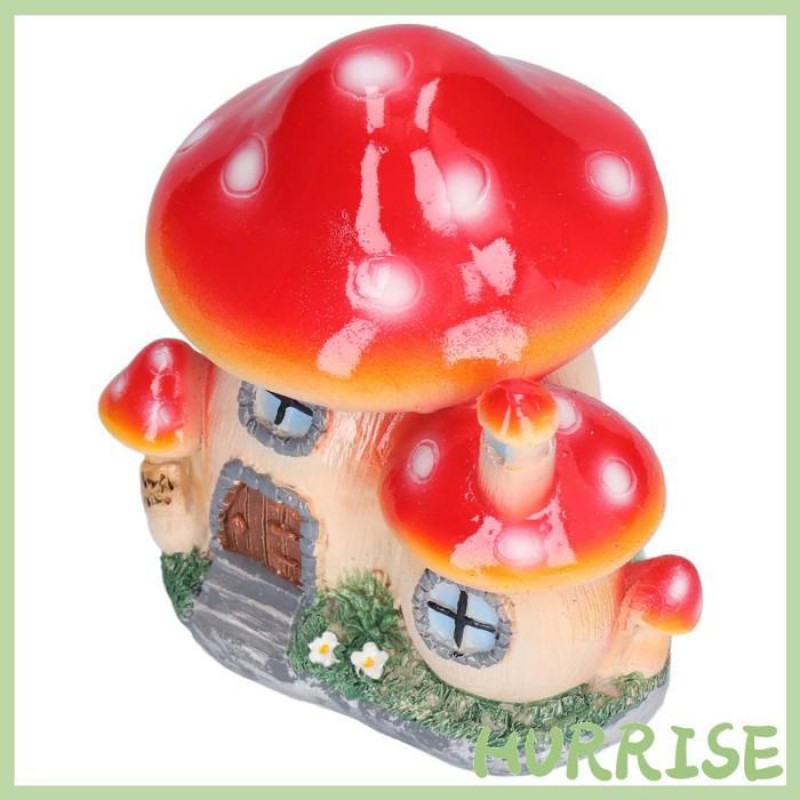 Garosa Pilzhaus-dekorationen Kleine Pilzhaus-dekoration - Dekorative Landschaften Bonsai-pilz Fr Schwimmbad Rasen