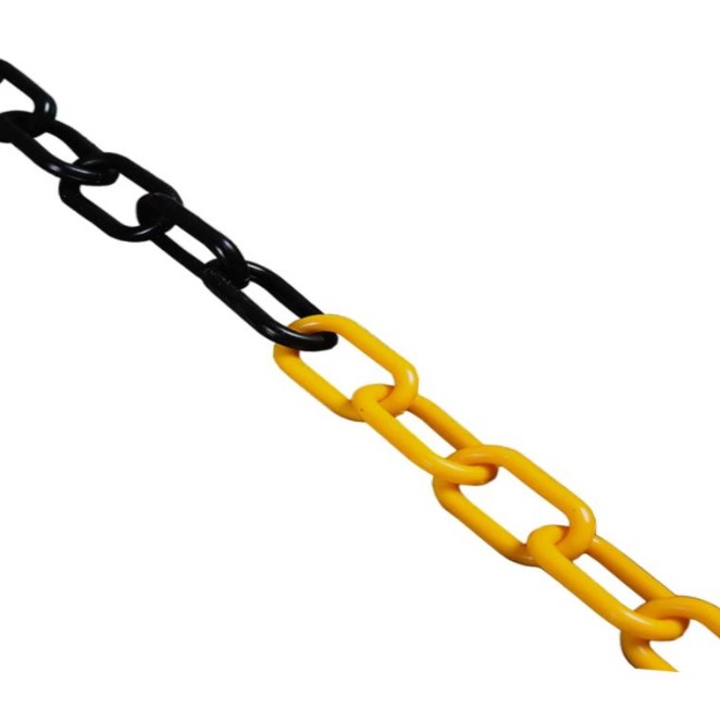 Kunststoffkette Gelb-schwarz 629mm 25mb Spule - 25,0 Mb - Lan Tw 629z