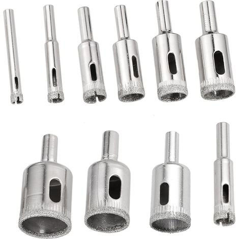 2-teiliges Diamantbohrer-set Für Glas Und Keramik, Mehrzweck-bohrset Für Marmor Und Granit Mit Kompatibler Bohrmaschine