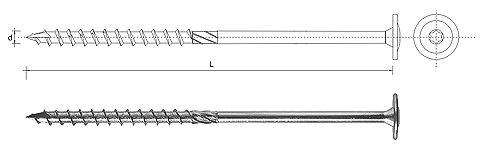 Holzschraube Mit Bund Für Torx, Verzinkt, 8140 Mm T40 - 50 Stück - Spkk 8140