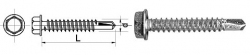 Selbstbohrende Schraube Mit Sechskantkopf Hwh 5,563mm - 2,0 Sto - 530 5,563