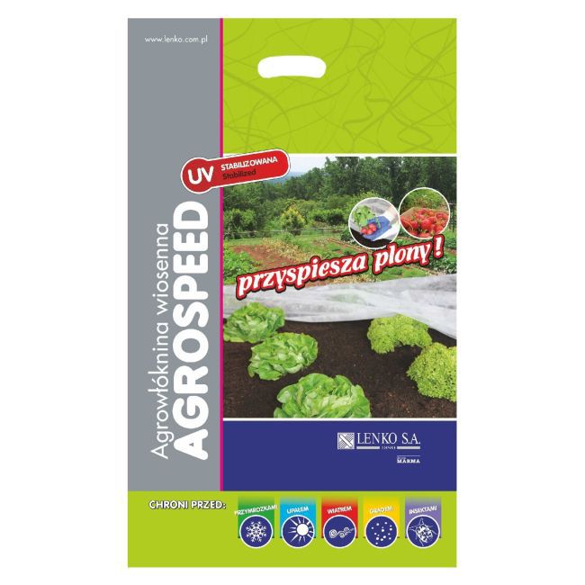 Weißes Agrartextil 17g Agrospeed 1,65m - S-bw 8501 A