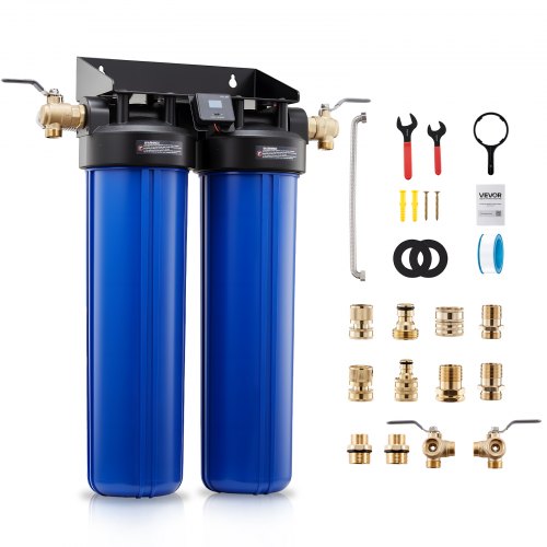 Deionisiertes Wassersystem Für Autowäsche 1250 L, Deionized Autowaschanlage Mit Dualen 4l Gemischten Di-harz-filterkartuschen, Entionisiertes Wassersystem Mit Bypass-ventil Für Kfz Motorrad Boot