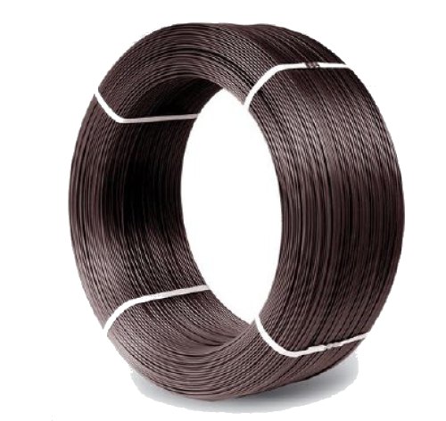Pvc-ummantelter, Verzinkter Draht. 3,0 X 3,8 Mm, Braun – 5,0 Kg – Dru 3,6 Pw B