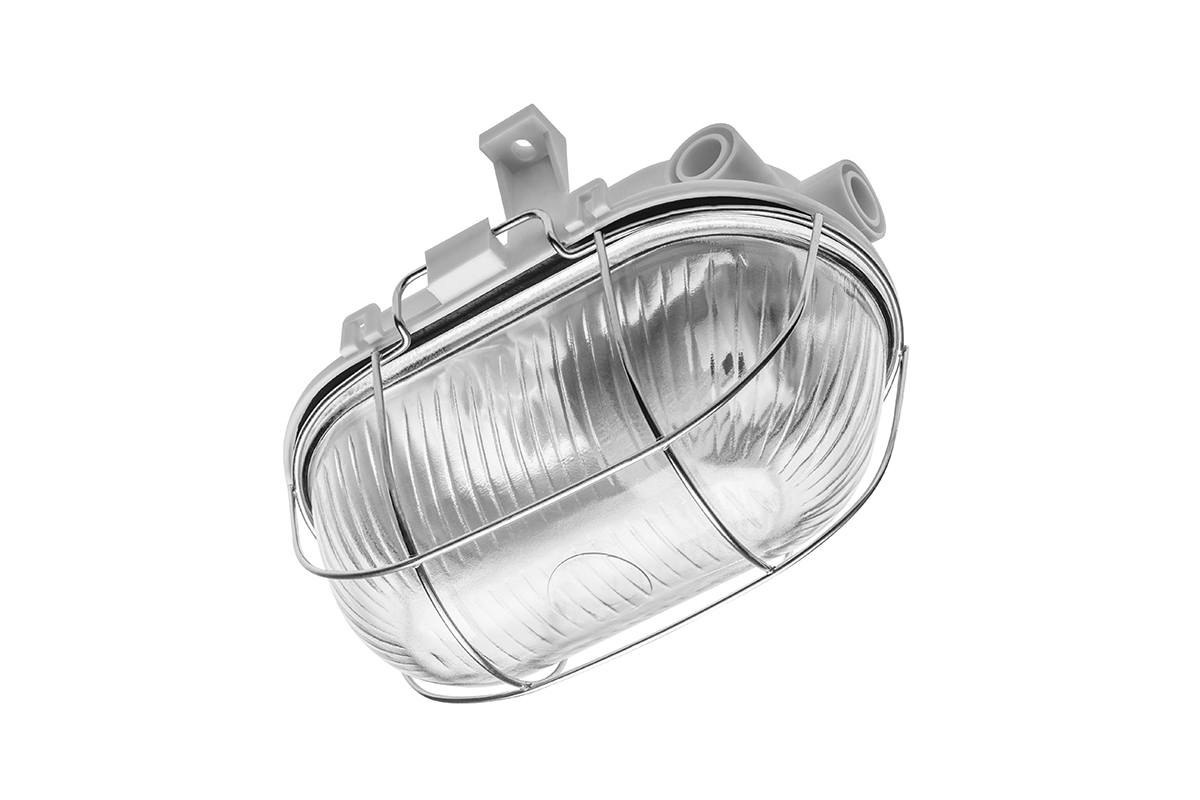 Sanguesa Kam E27 Ip54 40w Kanalleuchte, Weißes Gitter - V-kam060-00