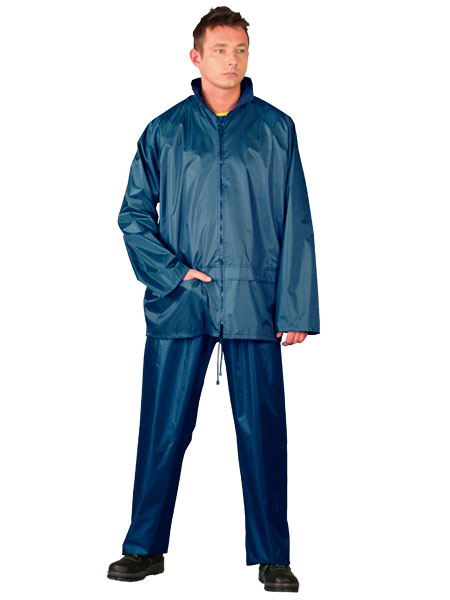 Marineblaues Regenmantel-set, Größe Xl - Kur Set Xl