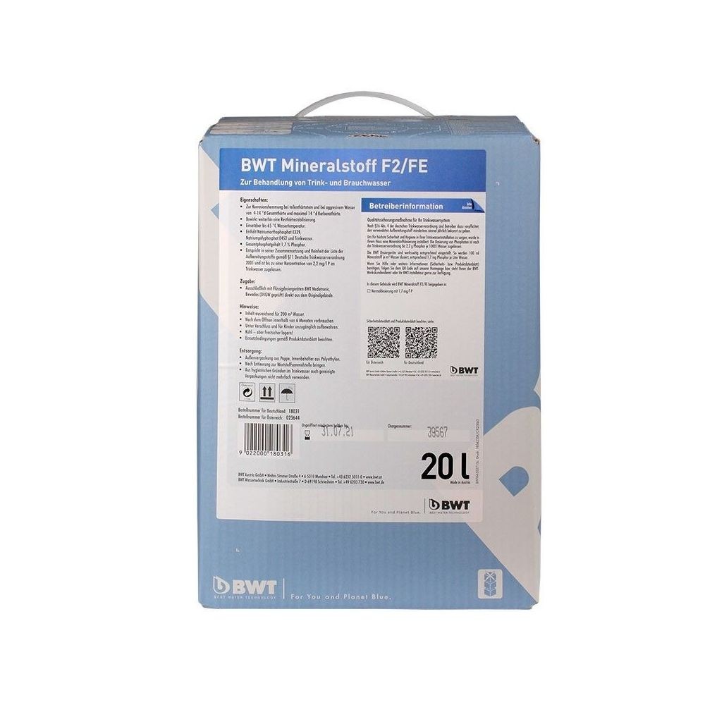 Bwt Mineralstoff F/e, 1x20 L Box (quanto 023644