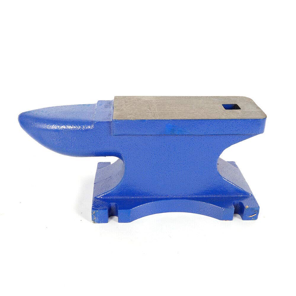 Gusseisen 25kg Amboss Schmiedeamboss Für Batterie, Uhr Und Spanntisch - Blauer Amboss Mit Top Schnittkante, Schmaler Linie Und Hoher Härte