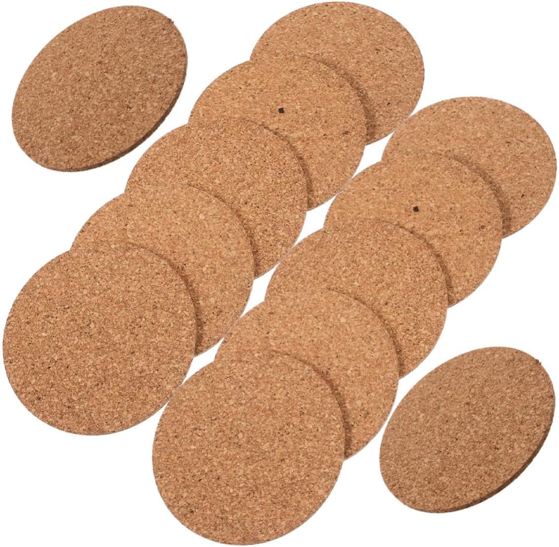 Set Mit 50 Runden Korkuntersetzern, Hitzebeständig, Ø 9 Cm, Schützend Und Ideal Für Esszimmer- Oder Hoteltische