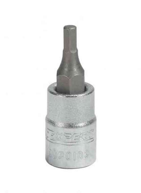 Expert 1/4in. Socket Driver. Hex Tip 3mm