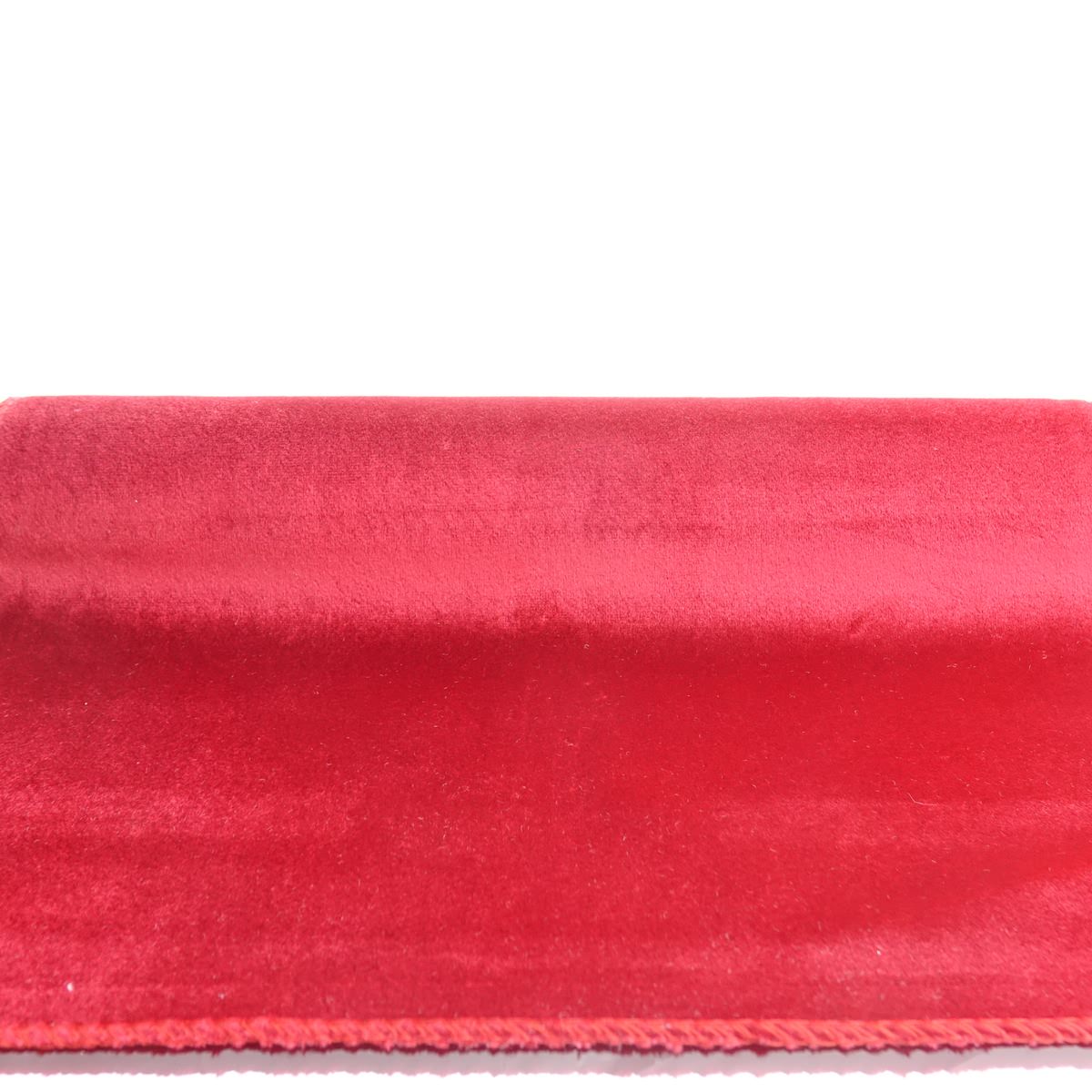 Creativ Home Samt Dekostoff Rot Auf Rolle 35 X180 Cm 150 G/qm