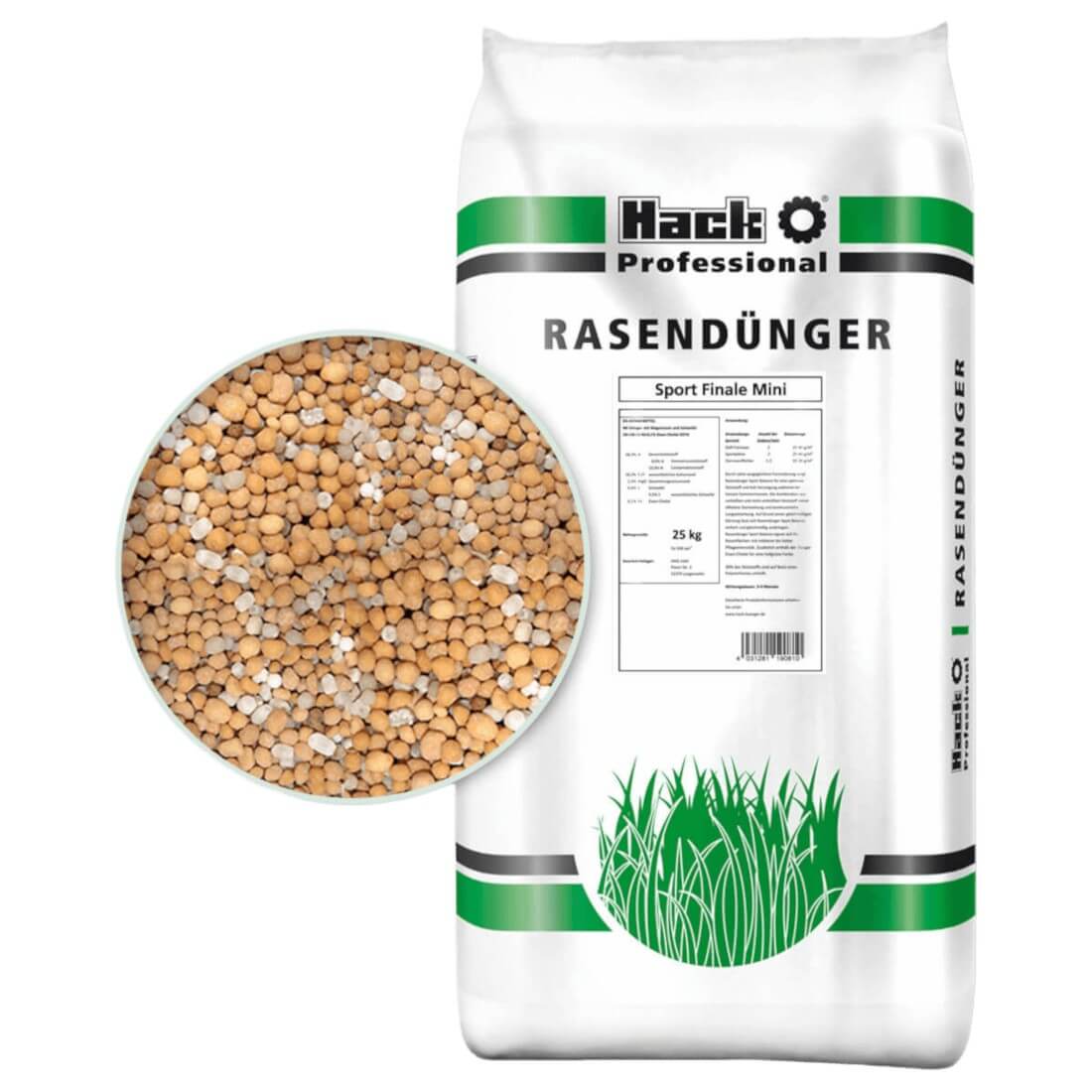 Hack Herbstrasendünger Sport Finale Mini 25kg Rasendünger Profidünger Sportplatz