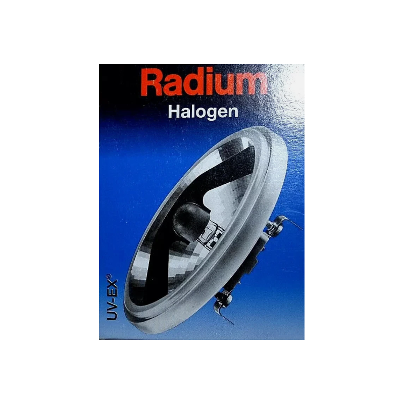 Radium 1912313/10 Halogenlampe 100 W, 12 V, G53, 24°, Alu Halospot 111