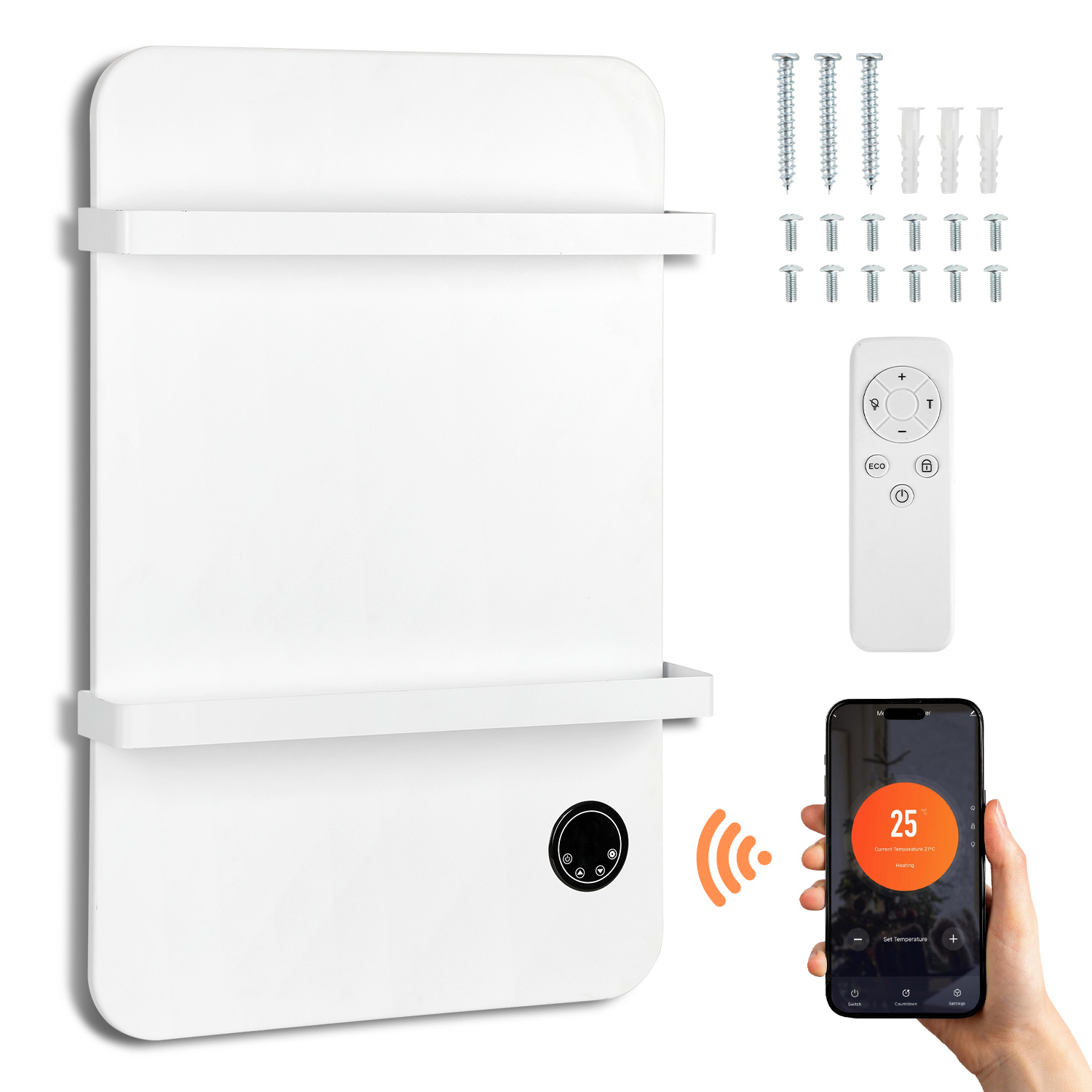 Randaco Infrarotheizung Heizgerät 240v Heizung Infrarot Elektroheizung Thermostat 600w