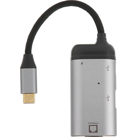 Jorindo 3-in-1 Ethernet-adapter 10/100/1000 Mbit/s Pd Usb Auf Rj45 Schnellladeadapter Für Windows/android/os X/ios