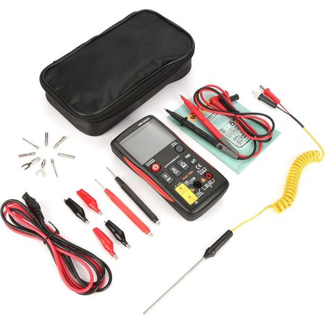 Aneng Q1 Digitalmultimeter Mit Tasten, True-rms-anzeige (9999 Messpunkte), Analoger Balkenanzeige, Ac/dc-amperemeter, Strom-ohmmeter, Auto/manuell