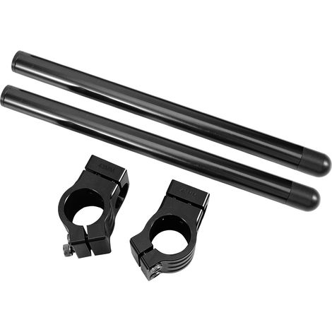 Universelle 43-mm-motorrad-clip-on-lenkergabel, Separates Aluminium-griffset (schwarz)