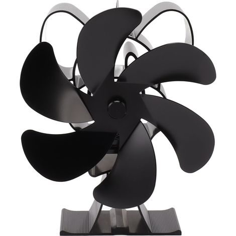 Der Geräuscharme 6-blatt-lüfter Aus Aluminiumlegierung Erhöht Die Warmluftzufuhr Für Gasöfen.