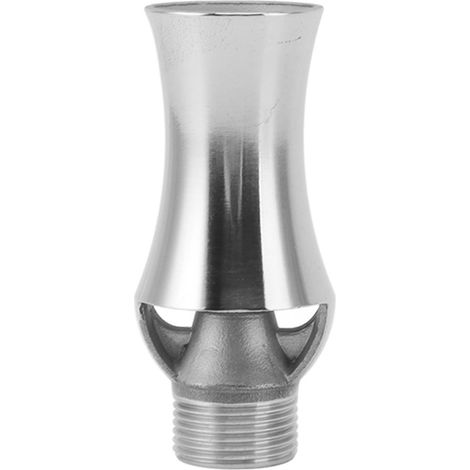 Eisturm Aus Edelstahl, Kaskadenbrunnendüse Aus Zedernholz, Wasserfall-brunnendüse Aus Zedernholz Mit Kiefernholz-optik, 1/2"-innengewinde, 3/4"-außengewinde