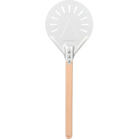 Runder Pizzaspatel Mit Abnehmbarem Holzgriff, 41 Cm, Rutschfest, Anti-verbrennungs-pizzawerkzeug (9 Zoll)
