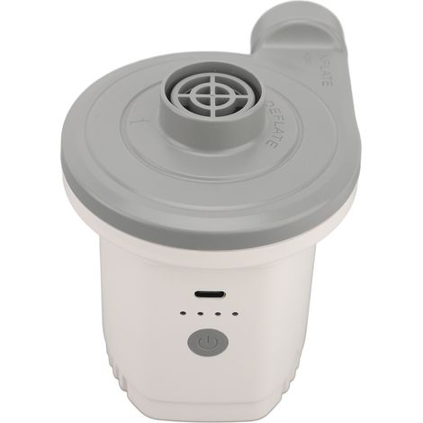 Tragbare Elektrische Luftpumpe – Schnelles Aufpumpen/ablassen Der Luft – 2500-mah-akku – Usb-c-aufladbar, Wüstengrau